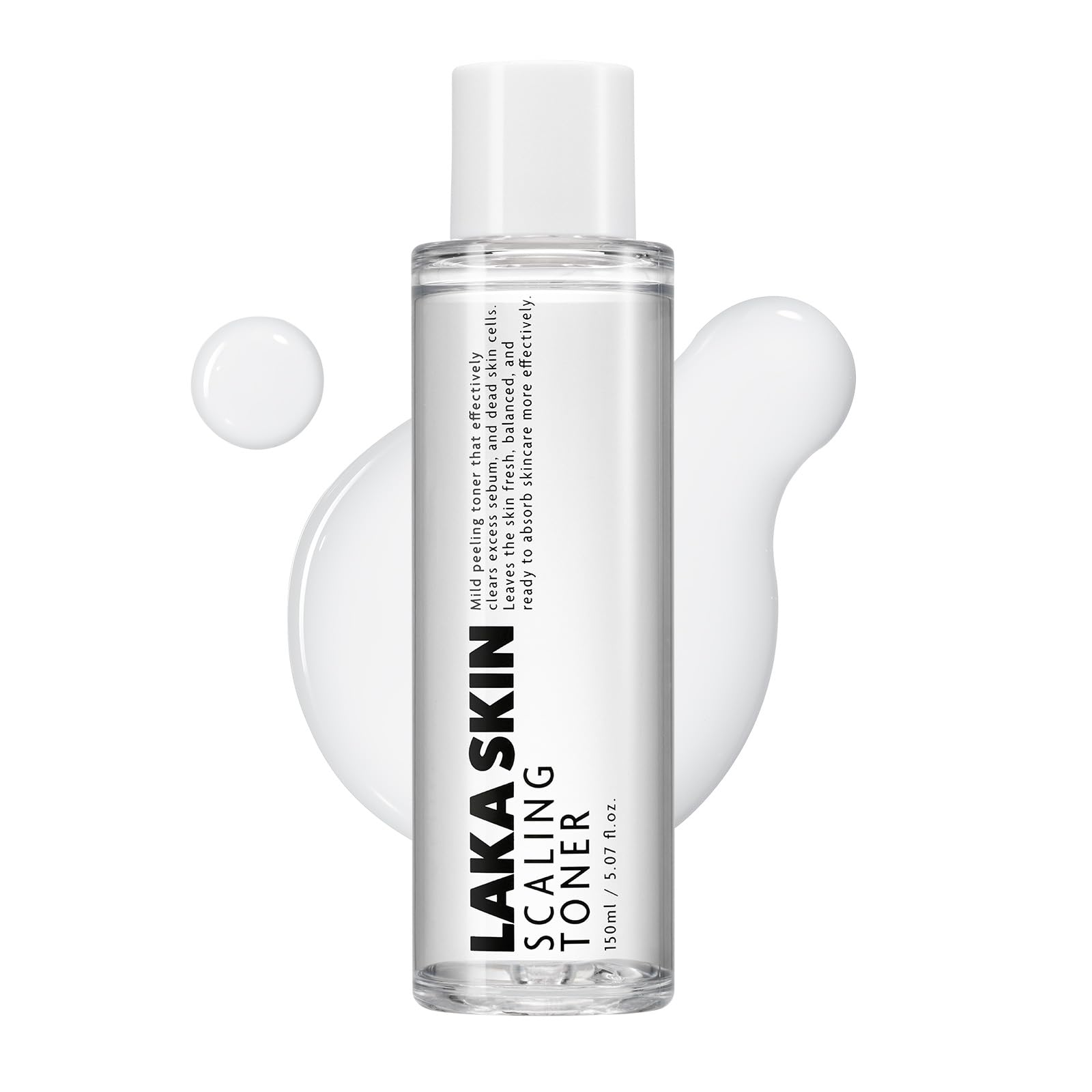 Laka Scaling Toner bottle front view for skin prep and hydration