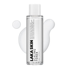 Laka Scaling Toner bottle front view for skin prep and hydration