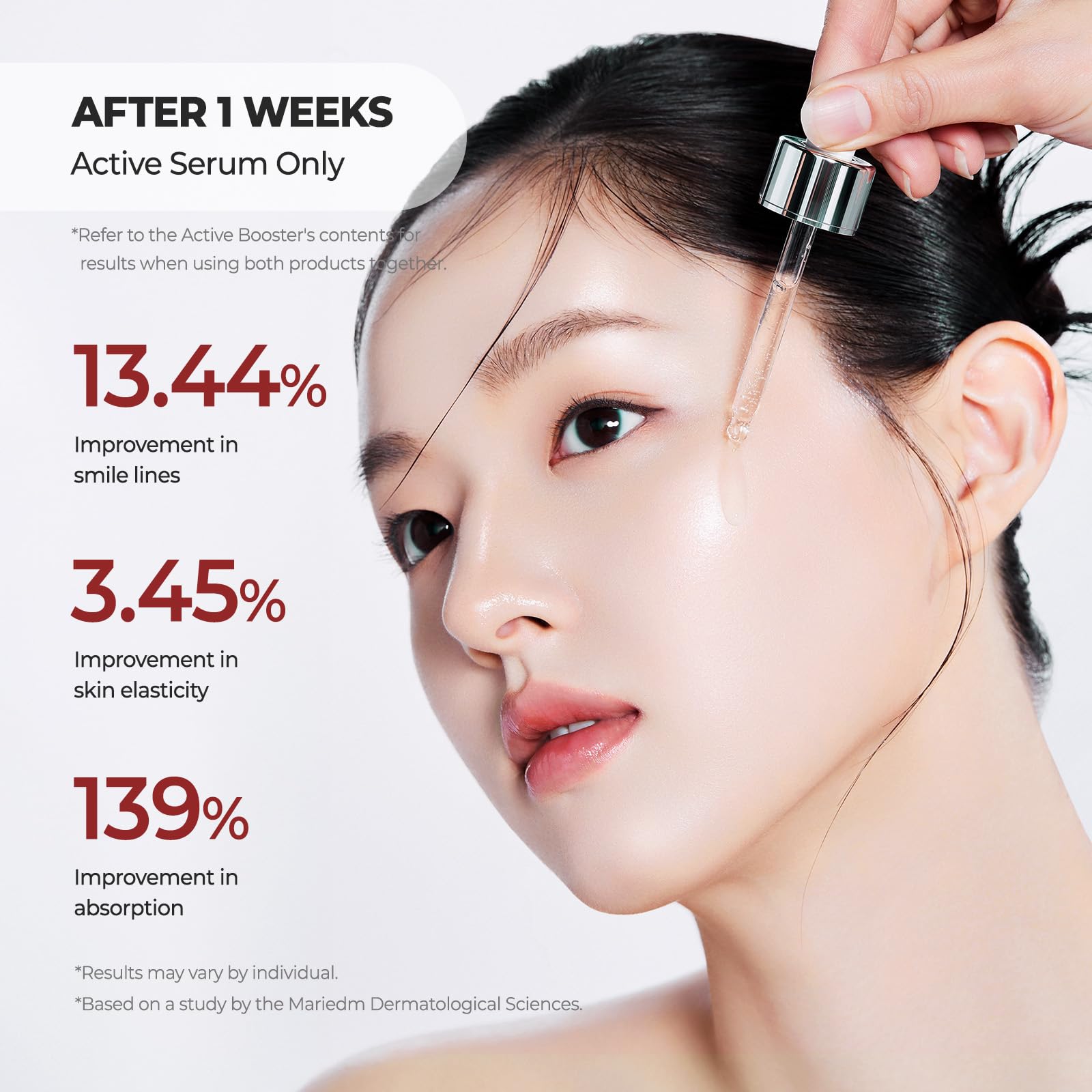 Laka Skin Active Serum on skin reveals a natural glow