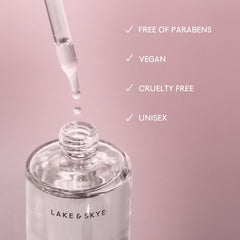 Lake &amp; Skye almond-oil-nourishment near-hand reveals deep hydration.