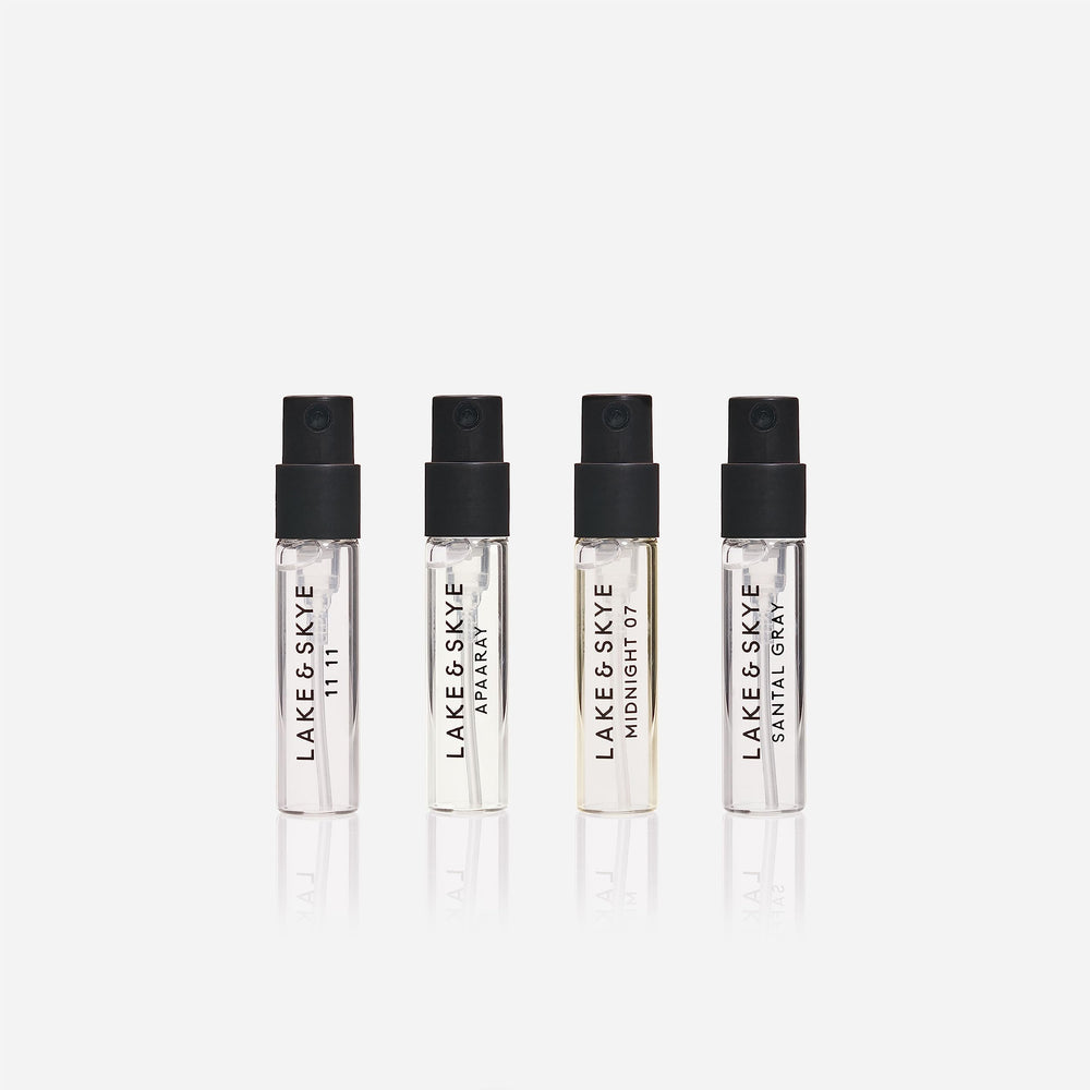 Lake & Skye Midnight 07 bottle: citrus-woody scent for energizing days.