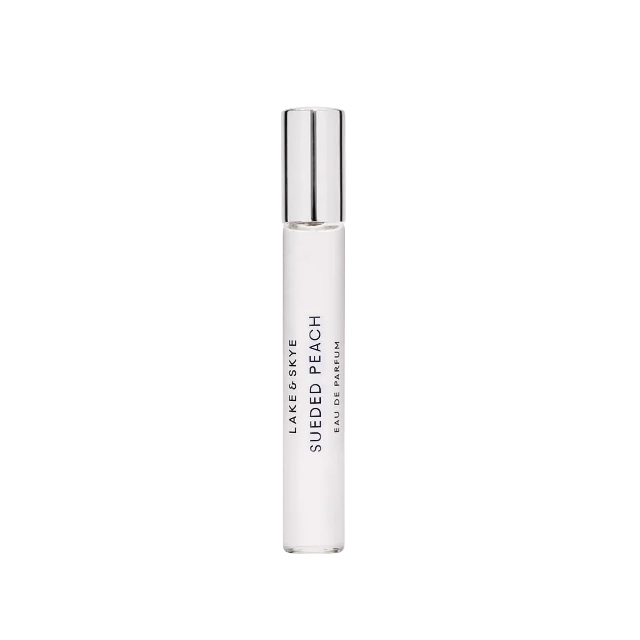 Lake & Skye Sued ed Peach purse spray bottle for travel-friendly fragrance on the go