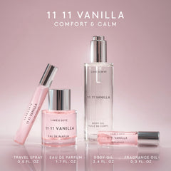 Lake &amp; Skye vanilla-scent-application demonstrates subtle fragrance and skin hydration.