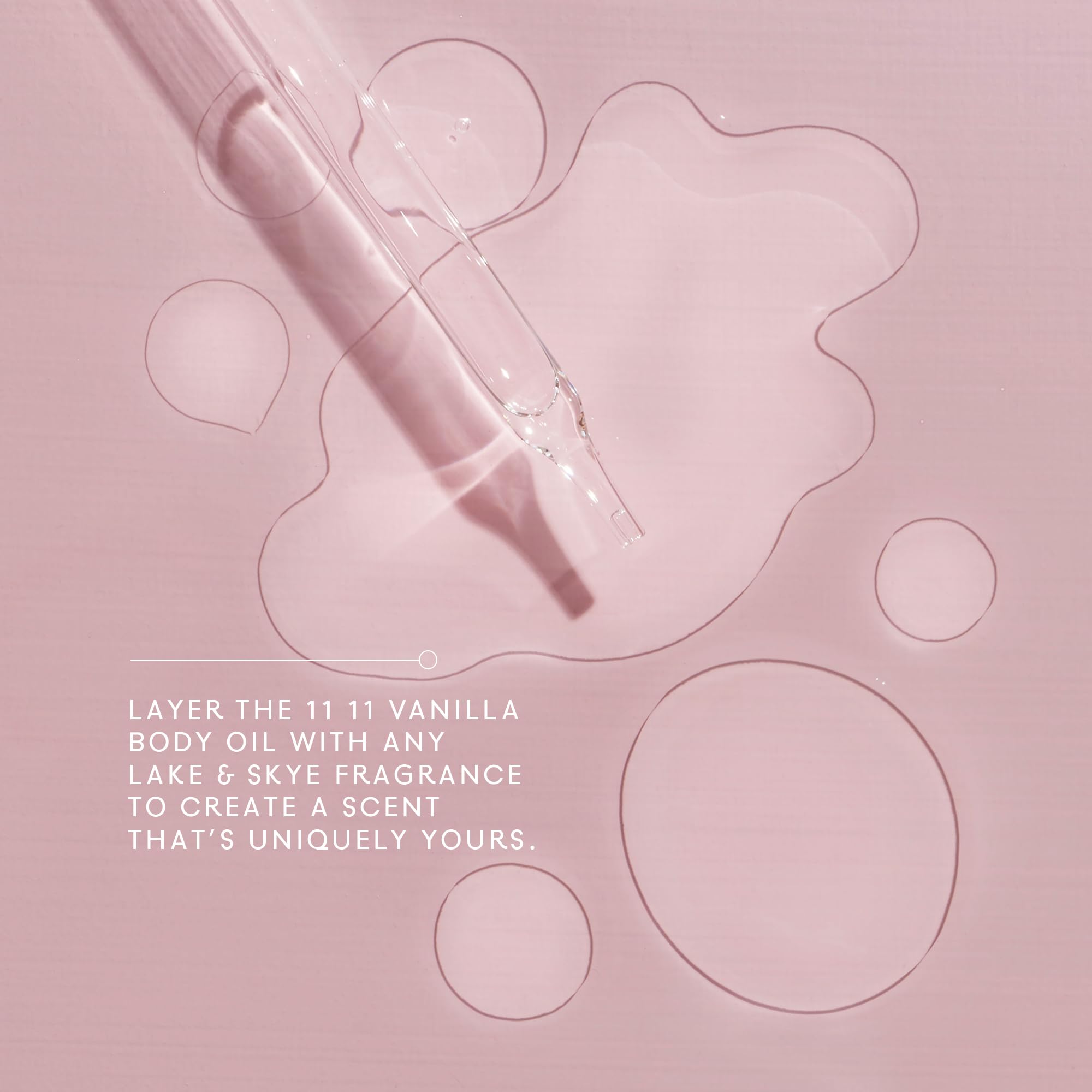 Lake &amp; Skye vanilla-scent musk note close-up highlights warm, comforting aroma.