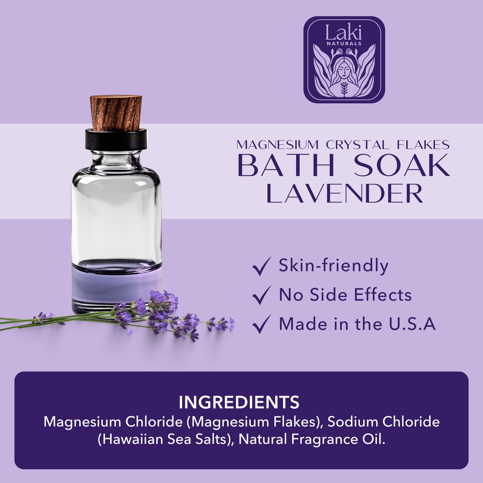Laki Naturals vegan cruelty-free ingredients label and bottle