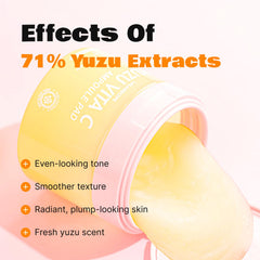 LALARECIPE Yuzu Toner Pads jelly-fit fabric closeup hugs facial contours.