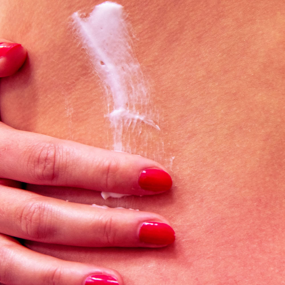 LaLicious Endless Summer Body Butter on forearm, skin looking hydrated and soft.