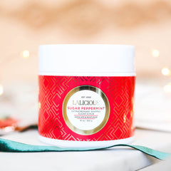 LaLicious honey droplets in scrub image hint natural hydration.