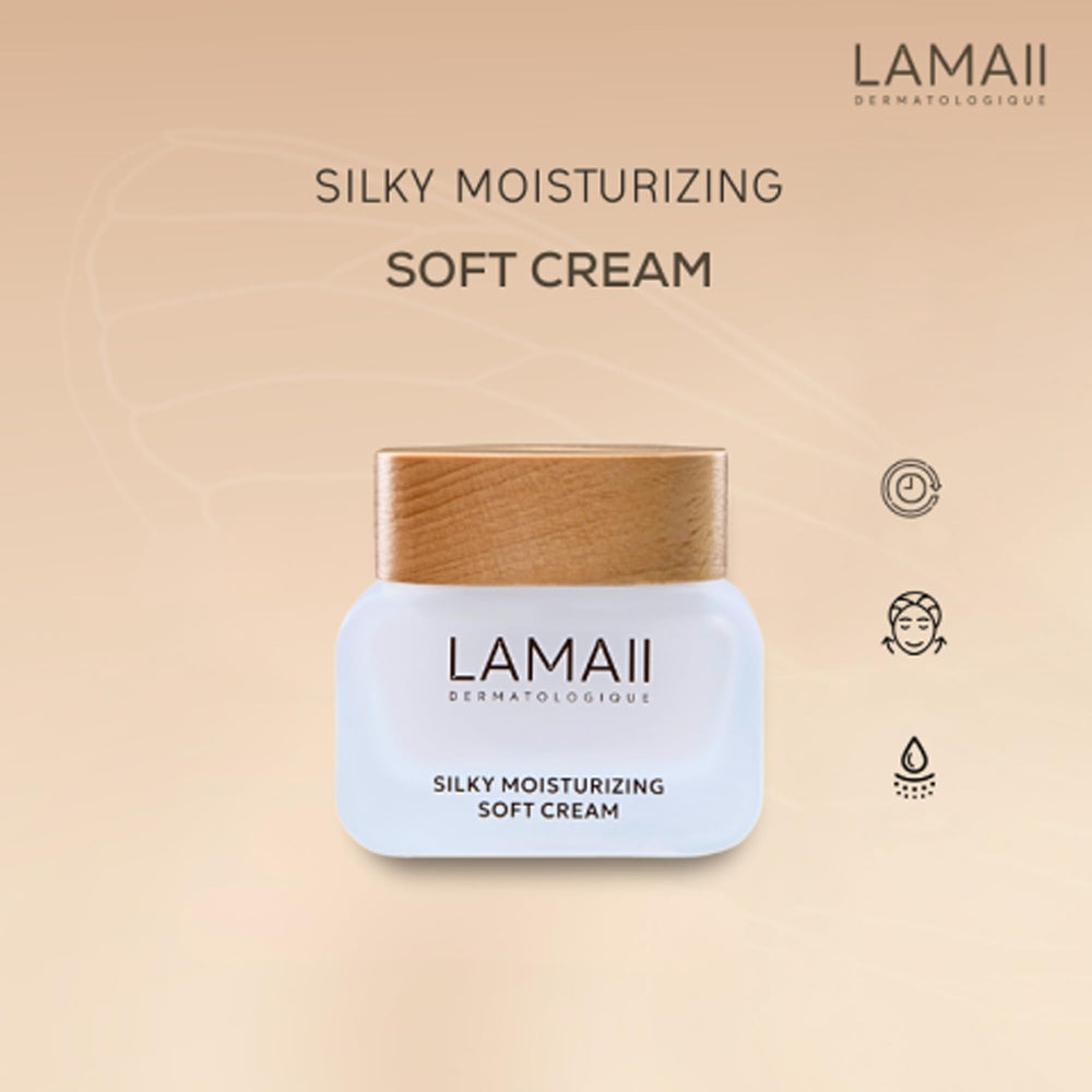 LAMAII packaging front shows luxury skincare experience and nourishment
