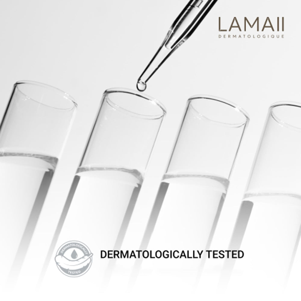 LAMAII Silky Moisturizing Soft Cream spread reveals creamy texture for daily use