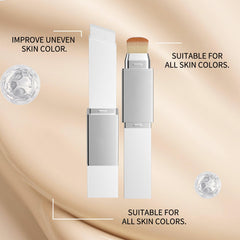 Lampolar Blanc Cover Cream Stick swatch on skin showing color-adapting finish