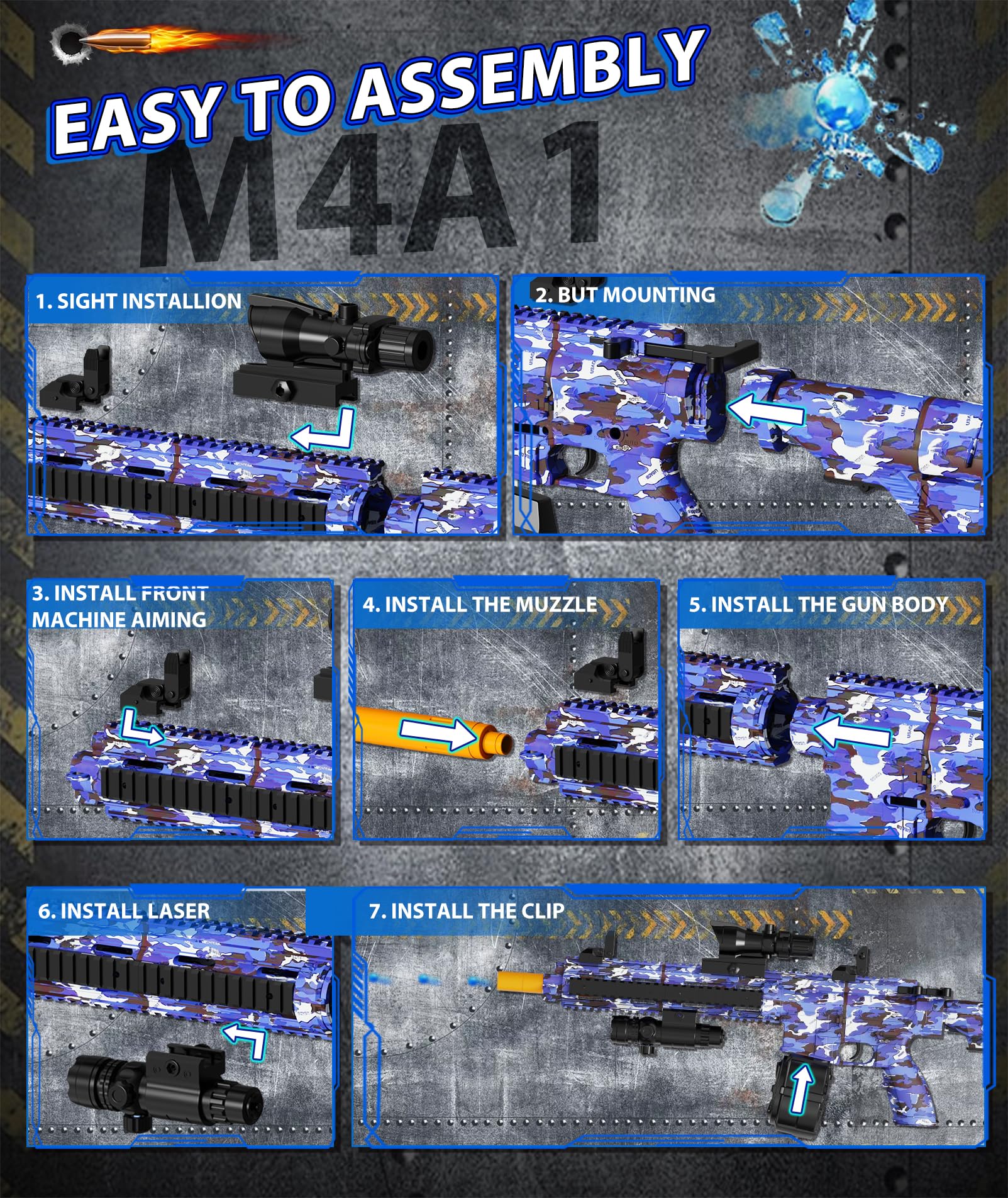 LAN ZHANG GUI blue black finish closeup showcases dynamic action