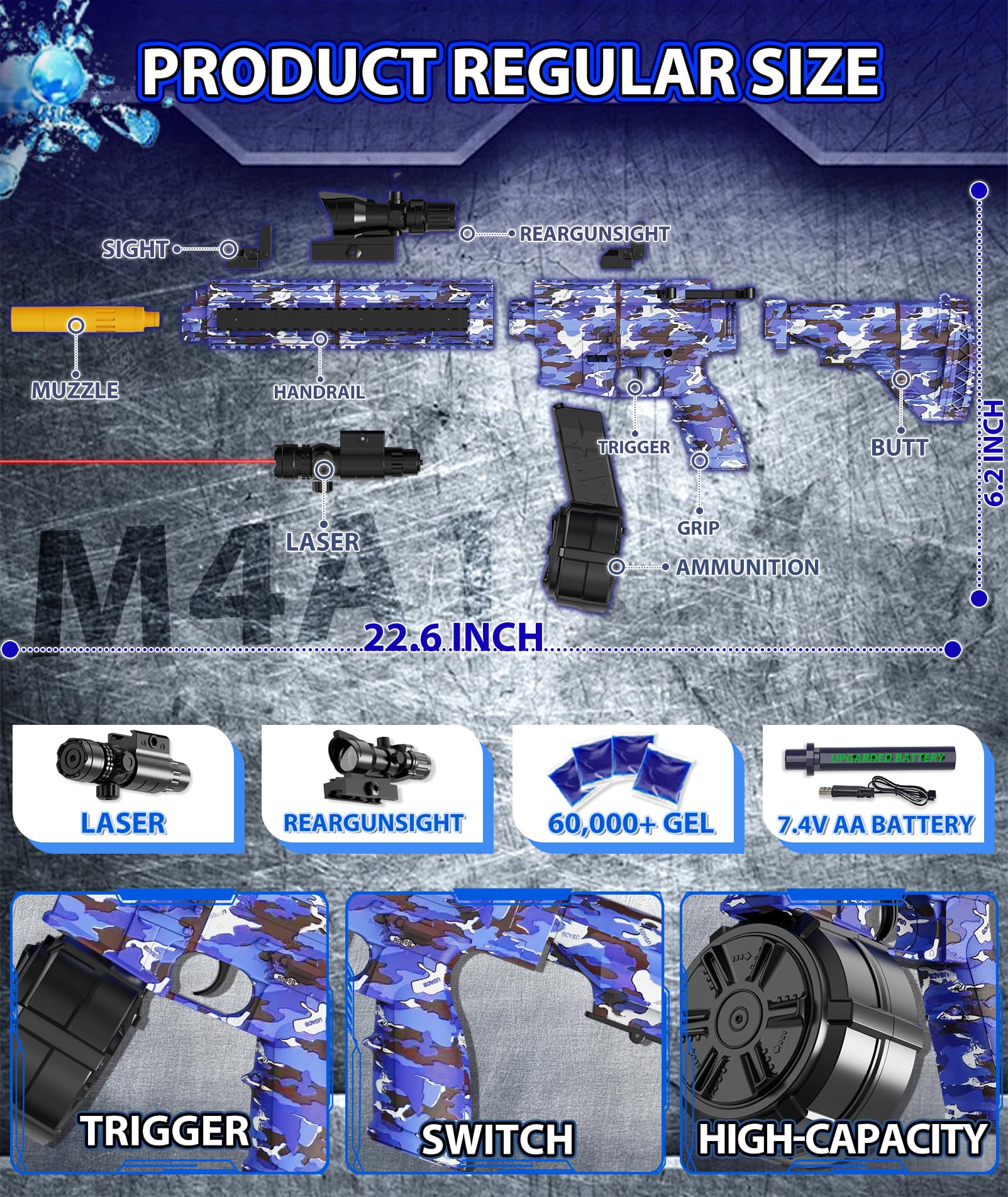 LAN ZHANG GUI range feature 80 to 100 feet visual for impressive distance