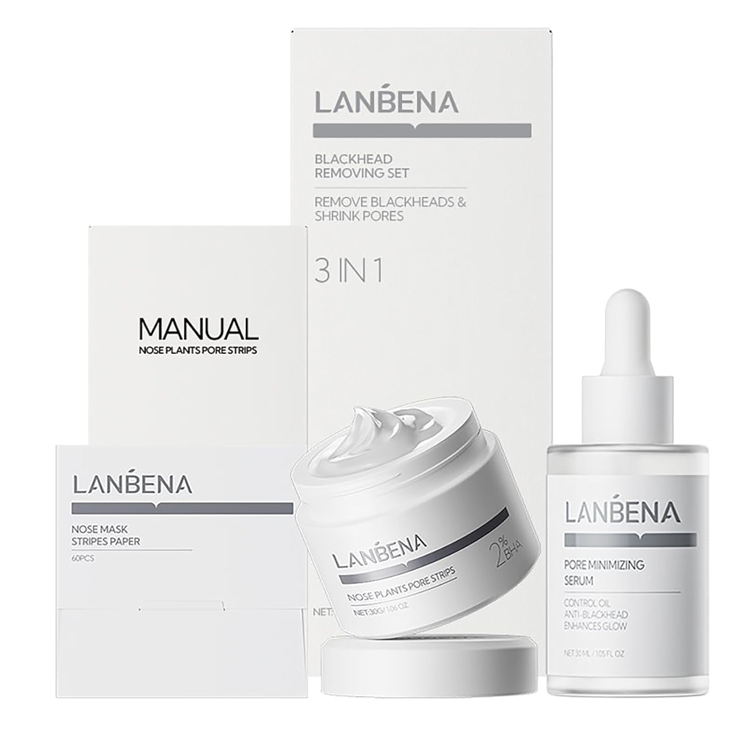 LANBENA 3 in 1 blackhead removal set kit for comprehensive pore care