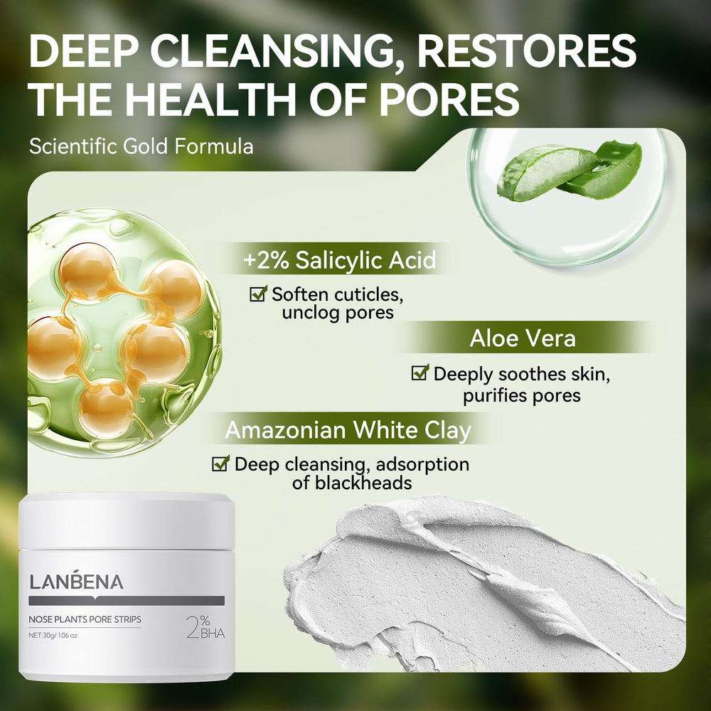 LANBENA bamboo charcoal mask 3.0 absorbs impurities and purifies pores