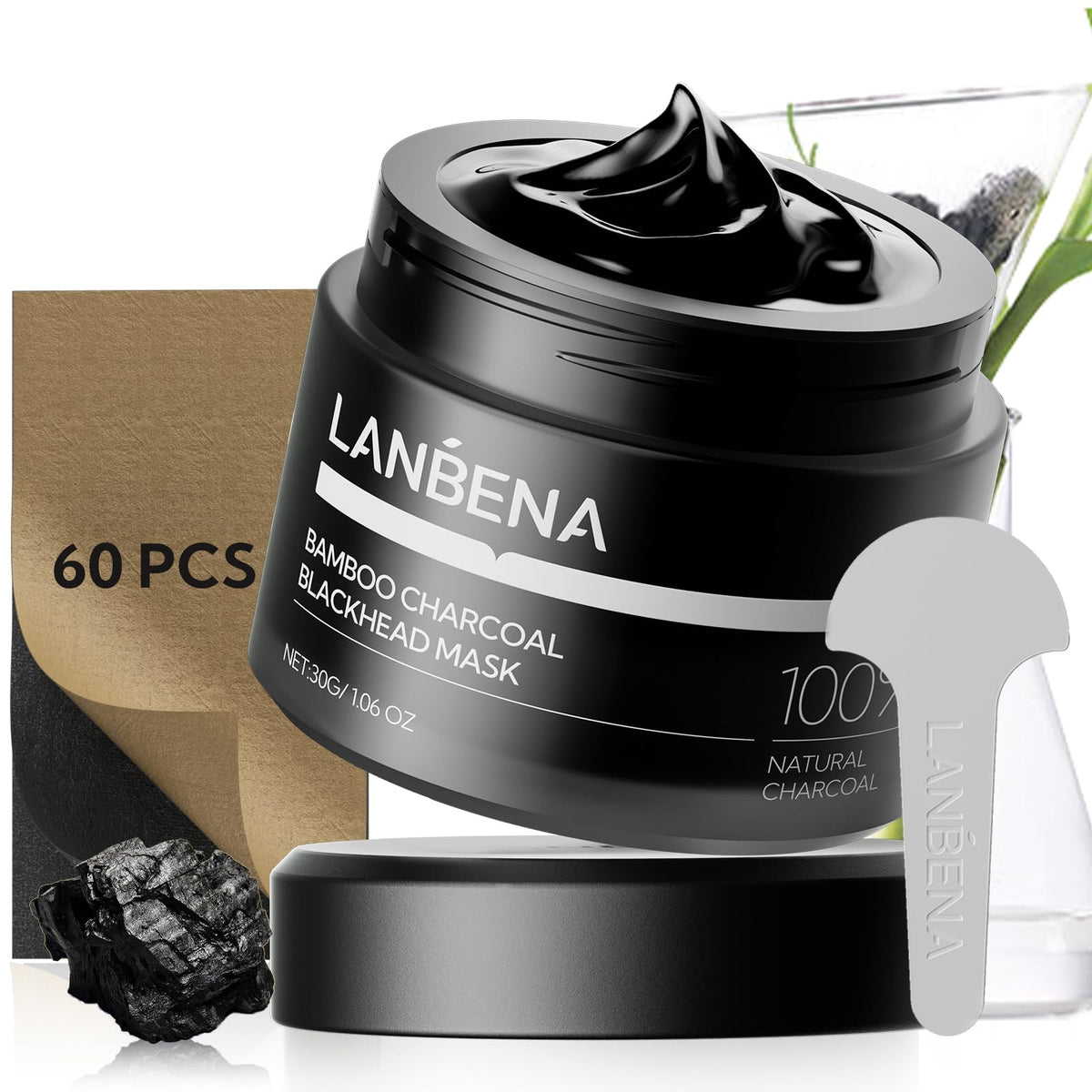 LANBENA bamboo charcoal mask delivers strong cleansing for stubborn pores
