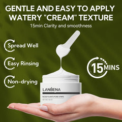 LANBENA mask on forehead demonstrates versatile use for fine hair removal