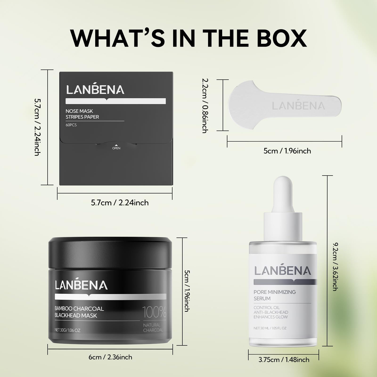 LANBENA clean skin after use demonstrates refreshed appearance.