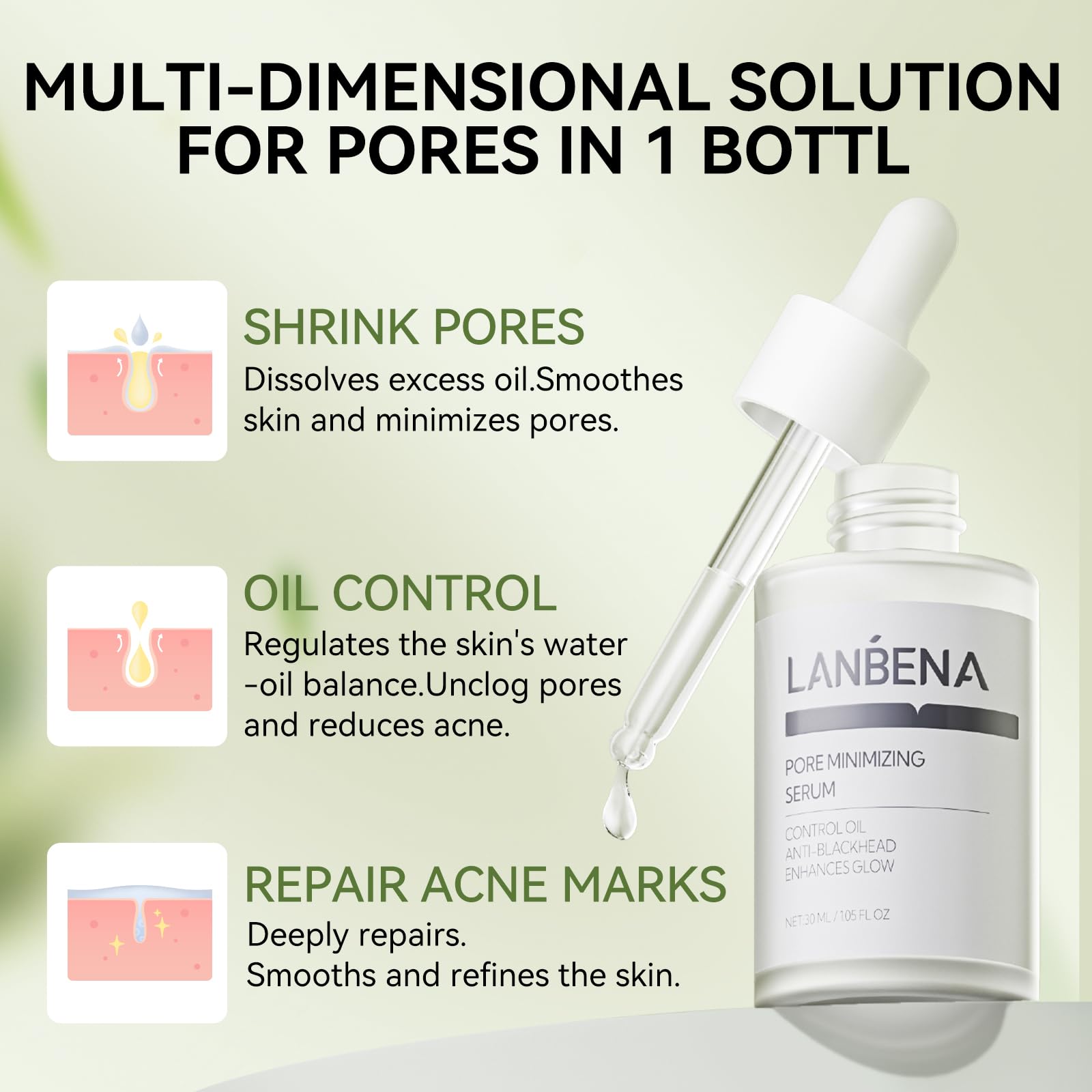 LANBENA full kit on desk showcasing a complete blackhead solution.