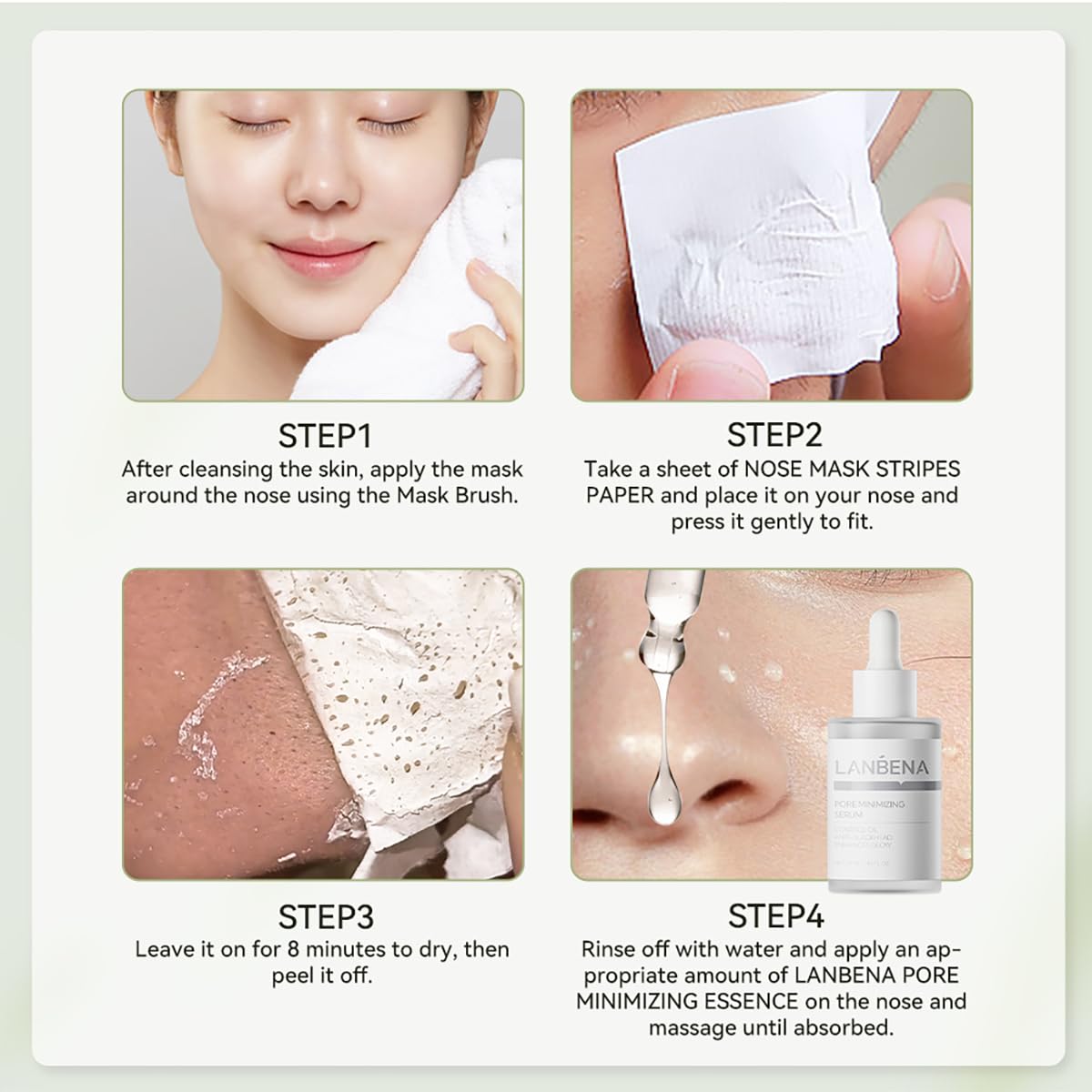 LANBENA oil control finish helps smoother skin after use