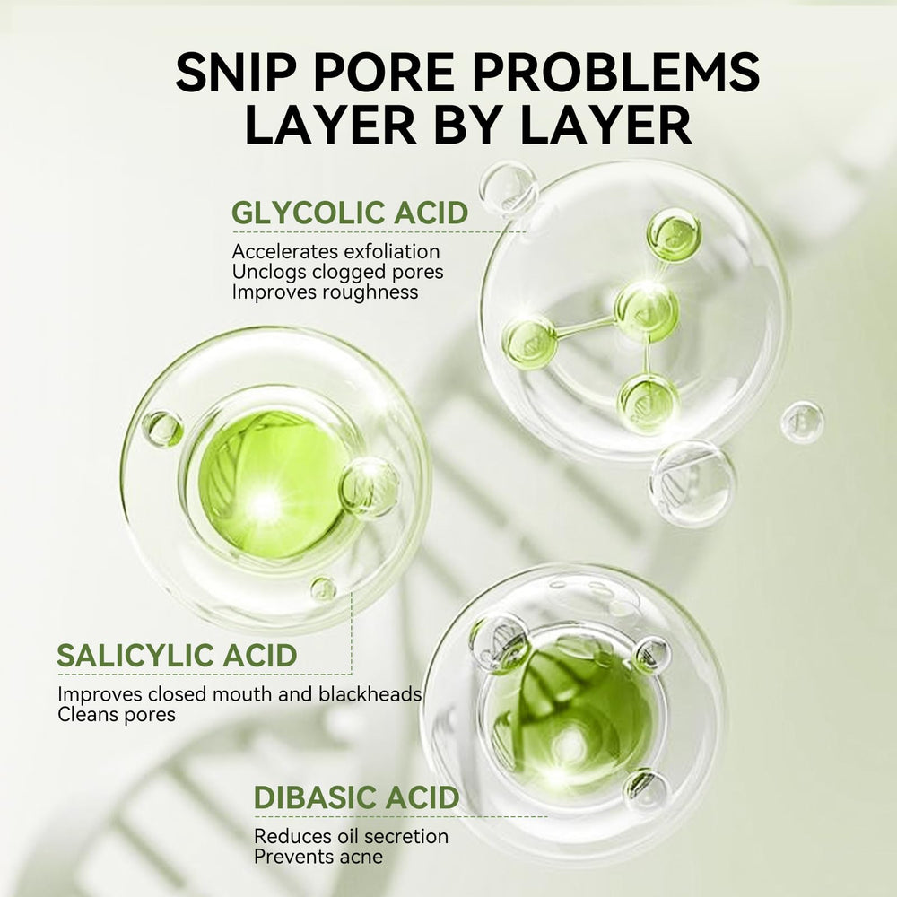 LANBENA pores before after image illustrating potential improvement.