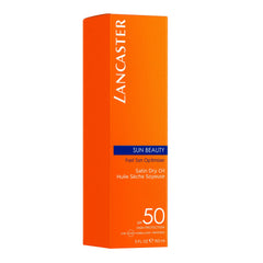 Lancaster Sun Beauty Dry Oil Fast Tan Optimizer amber-hued oil gliding on skin