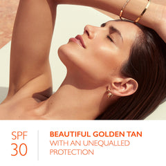 Lancaster packaging photo highlighting premium skincare and tanning benefits
