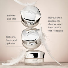 The crow's feet area looks smoother with Lancer Gravity Defying Eye Cream.