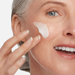 Lancer Gravity Defying Moisturizer on counter with fresh light conveys luxury hydration