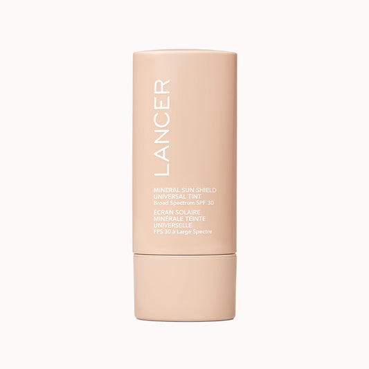 Lancer Mineral Sun Shield front bottle with universal tint and hydration.
