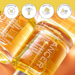 Lancer Omega Hydrating Oil packaging box emphasizes celebrity-loved skincare ritual.