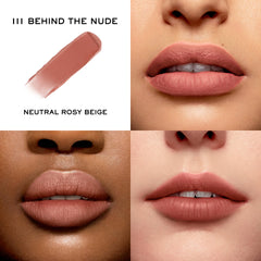 Lancôme L'Absolu Rouge Intimatte petal-shaped bullet enables precise, elegant application.