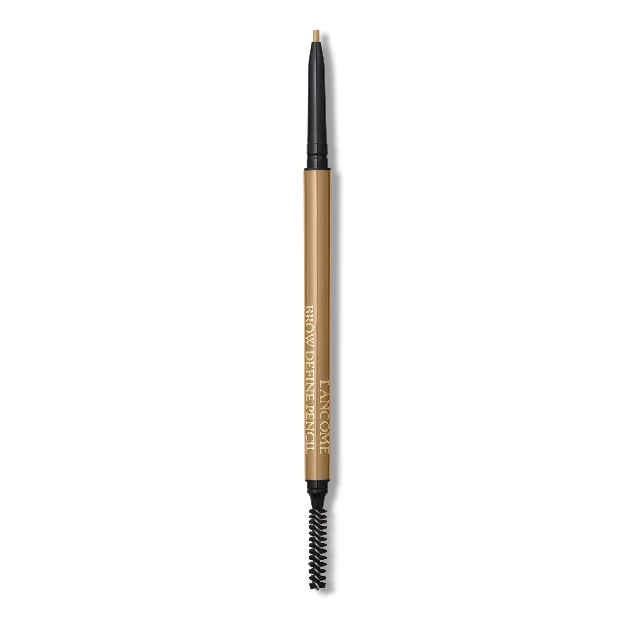 Lancôme Brow Define dual-ended pencil close-up showing precise tip for natural brows and long wear