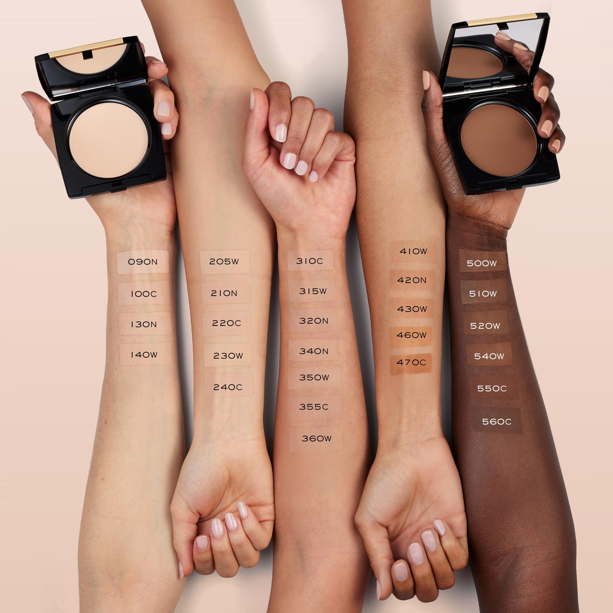 Lancôme Dual Finish applied dry for smooth, flawless coverage