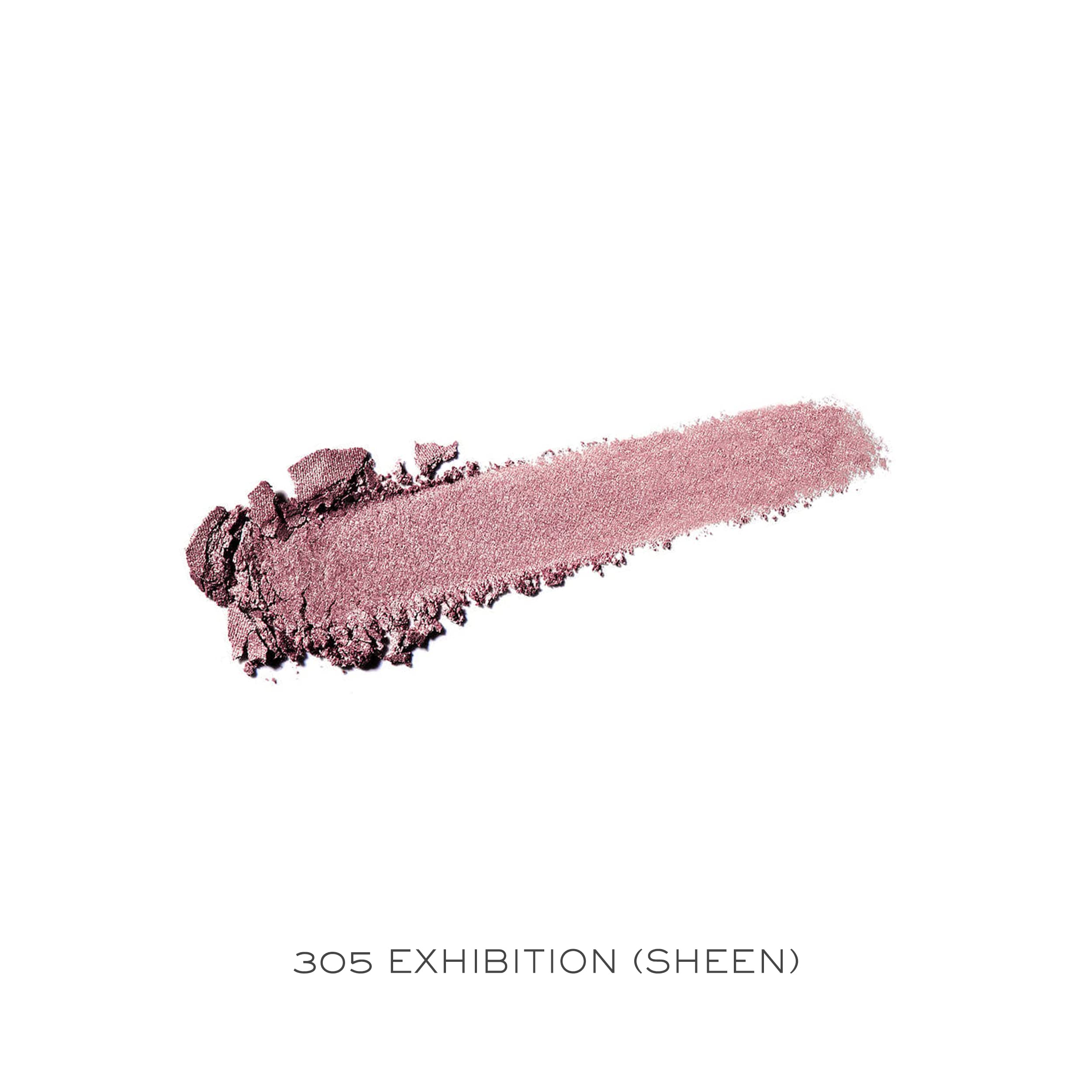 Lancôme Exhibition shimmer eyeshadow compact offering all-day crease-resistant color and radiant finish.