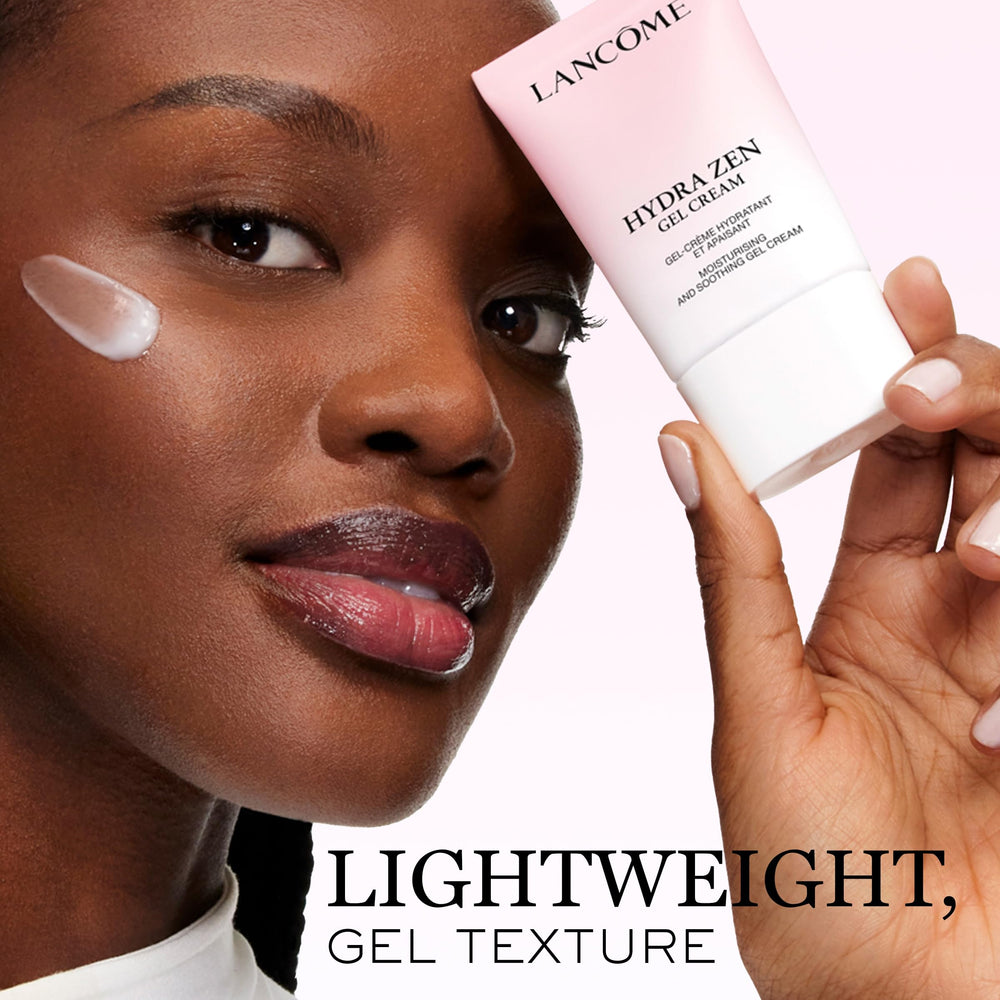 Routine scene with cleanser and serum, Hydra Zen step ready