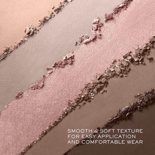 Lancôme Hypnôse Eyeshadow Palette Beige Brûlé demonstrates day-to-night capability with diverse finishes