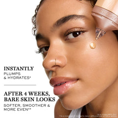 Lancôme Idôle 3 Serum Supertint swatch on skin with even tone and natural glow.