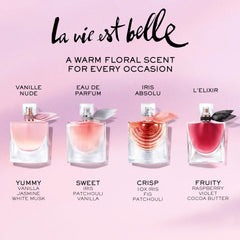 Lancôme La Vie Est Belle eco-friendly packaging supporting recyclability and refills.
