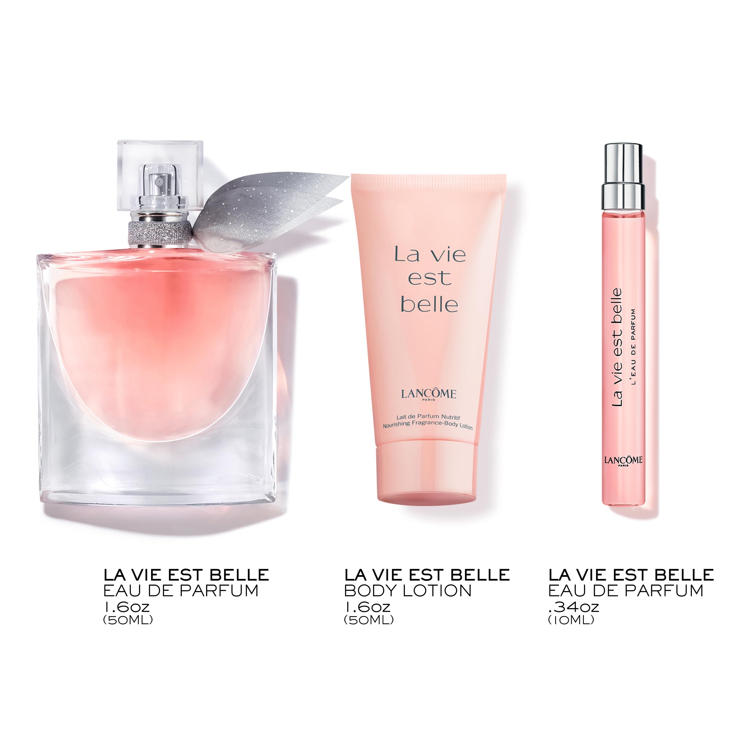 Lancôme La Vie Est Belle purse spray for on-the-go fragrance touch-ups.
