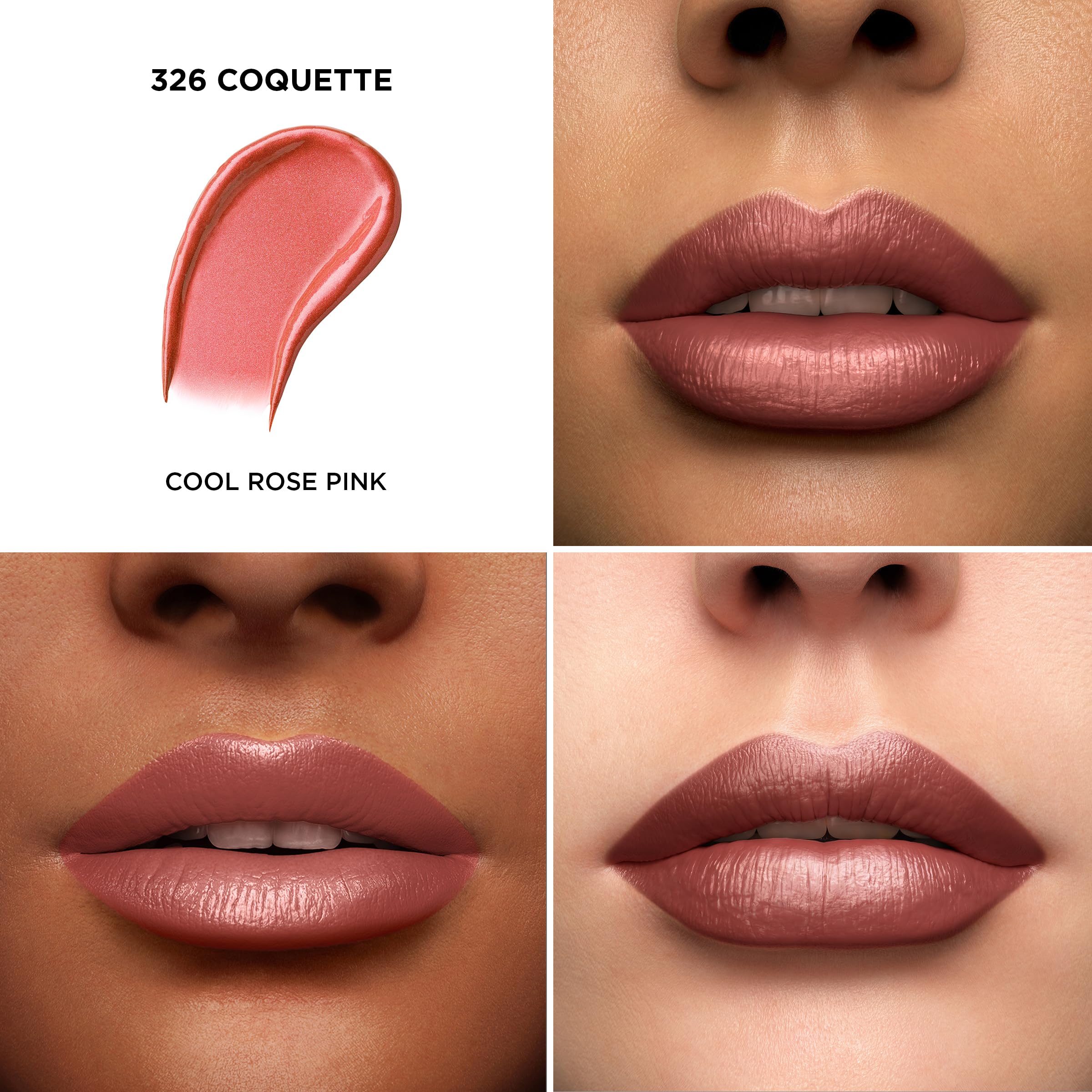 Lancôme L'Absolu Rouge Coquette tube open for easy lip application.