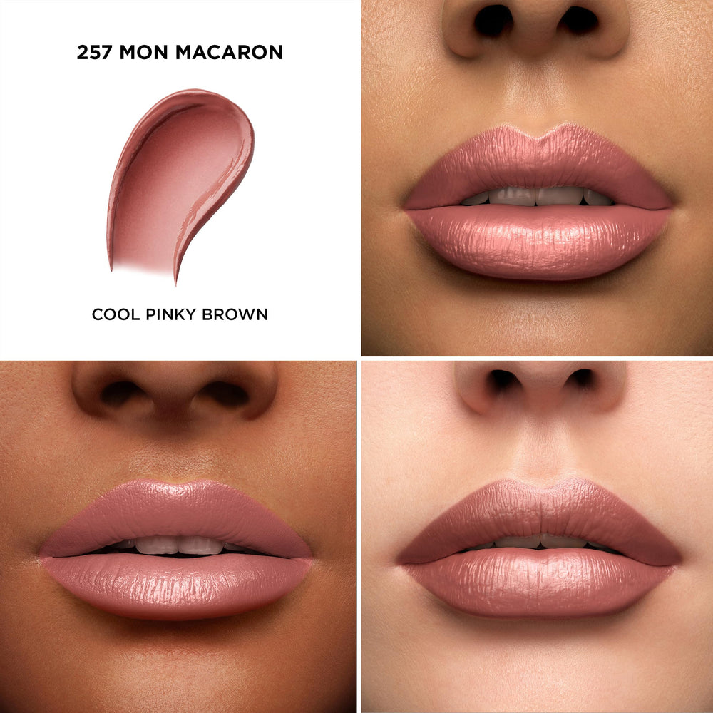 Lancôme L'Absolu Rouge swatch on skin showing rich color payoff