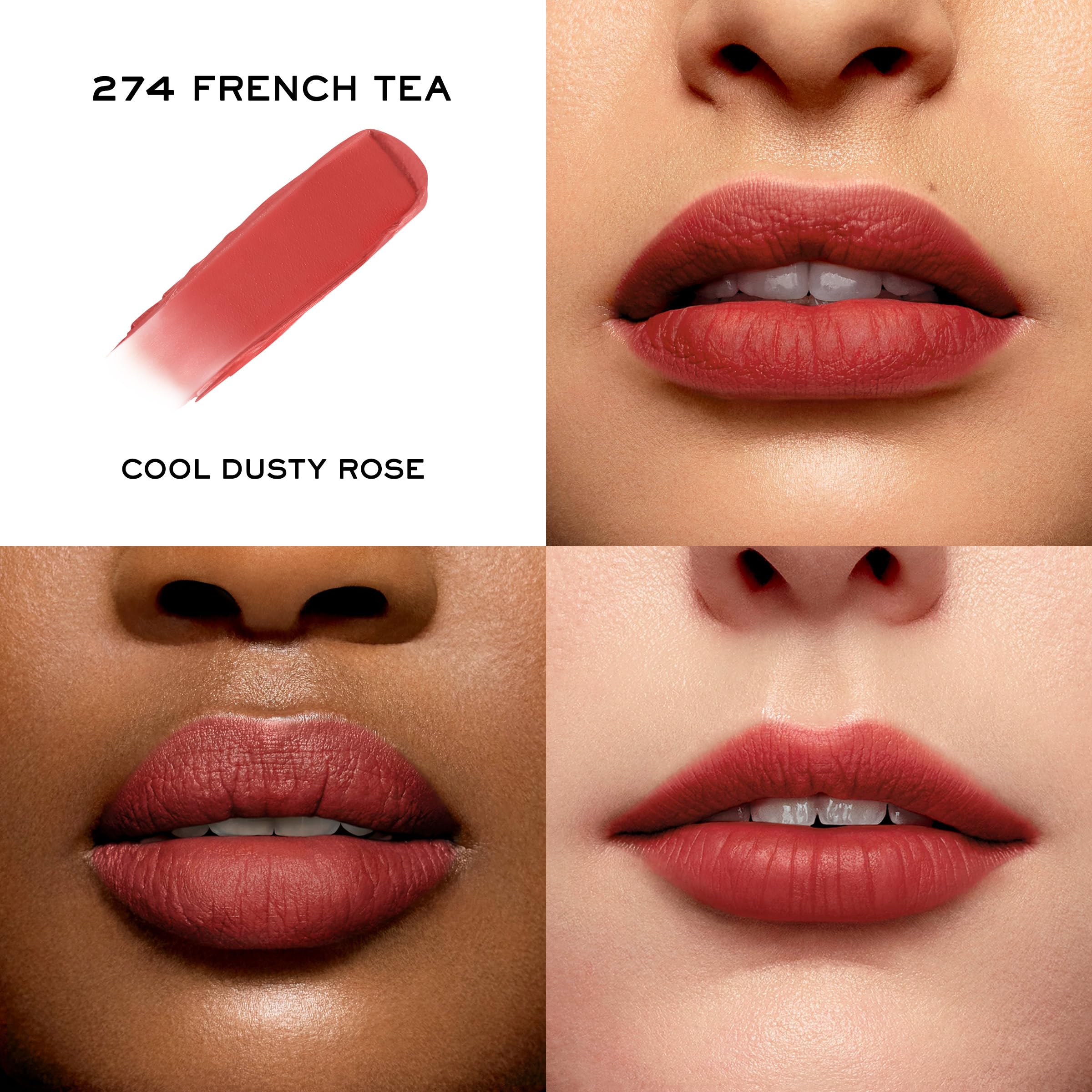 Compact mini lipstick size ideal for purses and travel with Lancôme Intimatte.