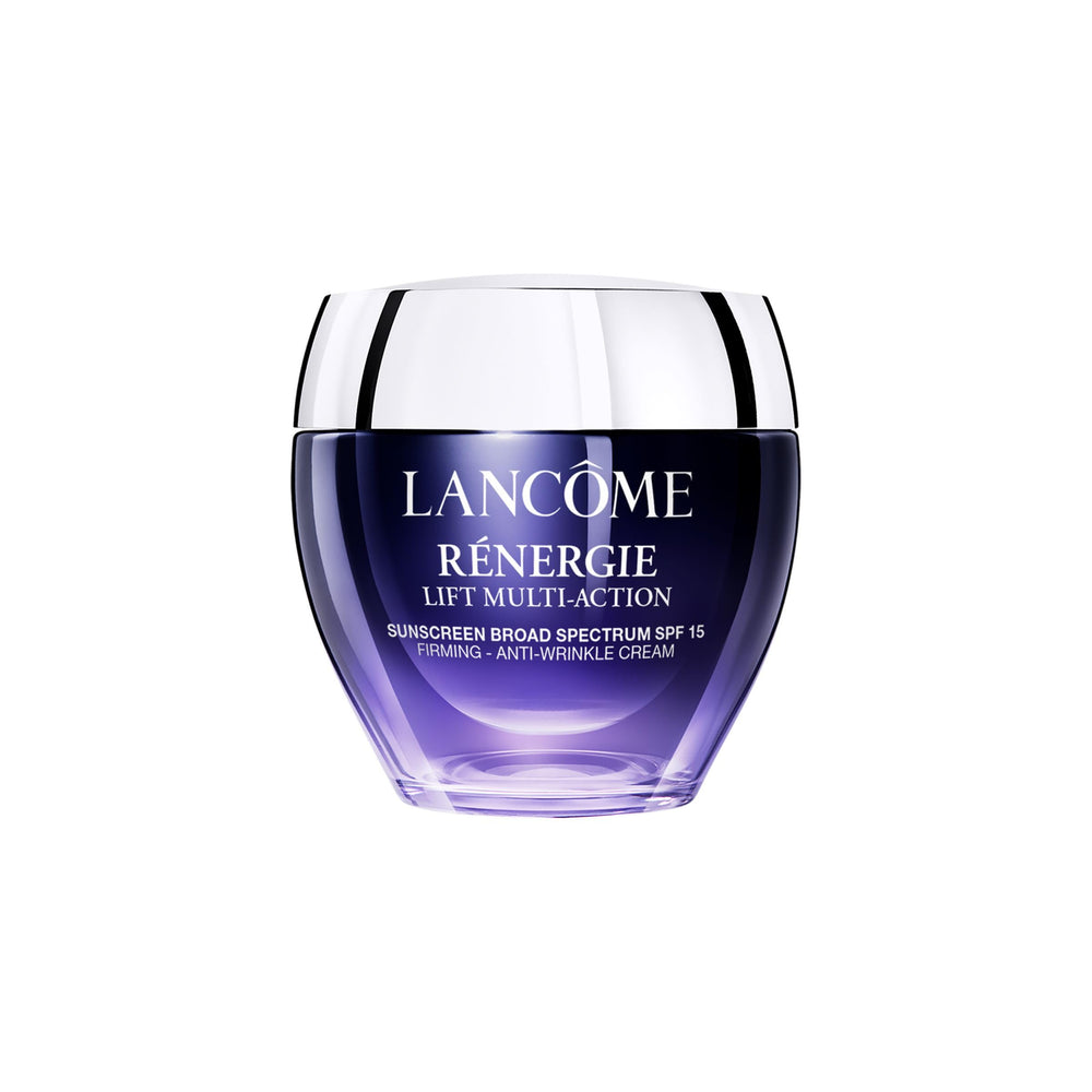Lancome Renenergie Lift Cream bottle with pump for easy daily use.