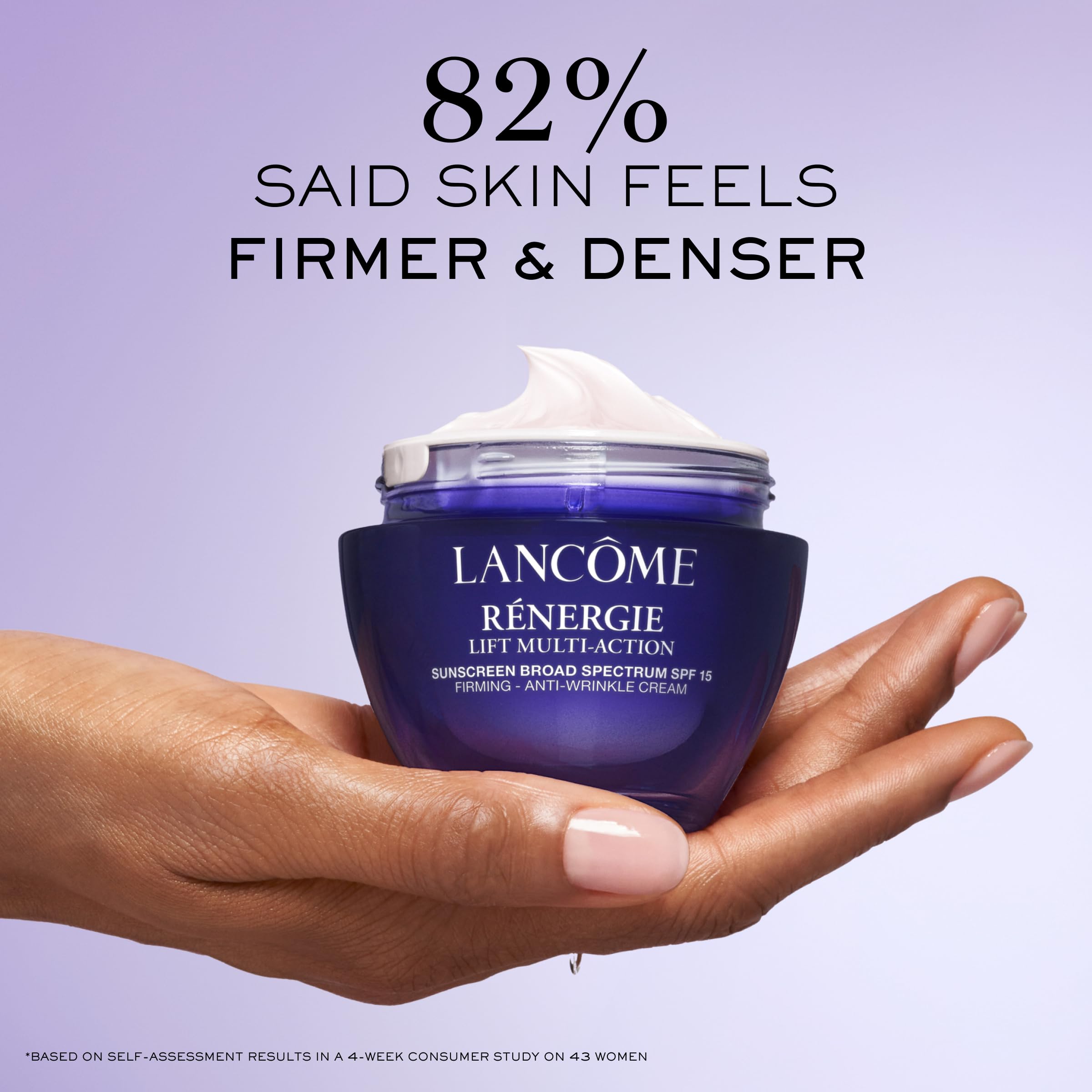 Lancome Renenergie Lift Cream SPF 15 label signals daily sun protection.