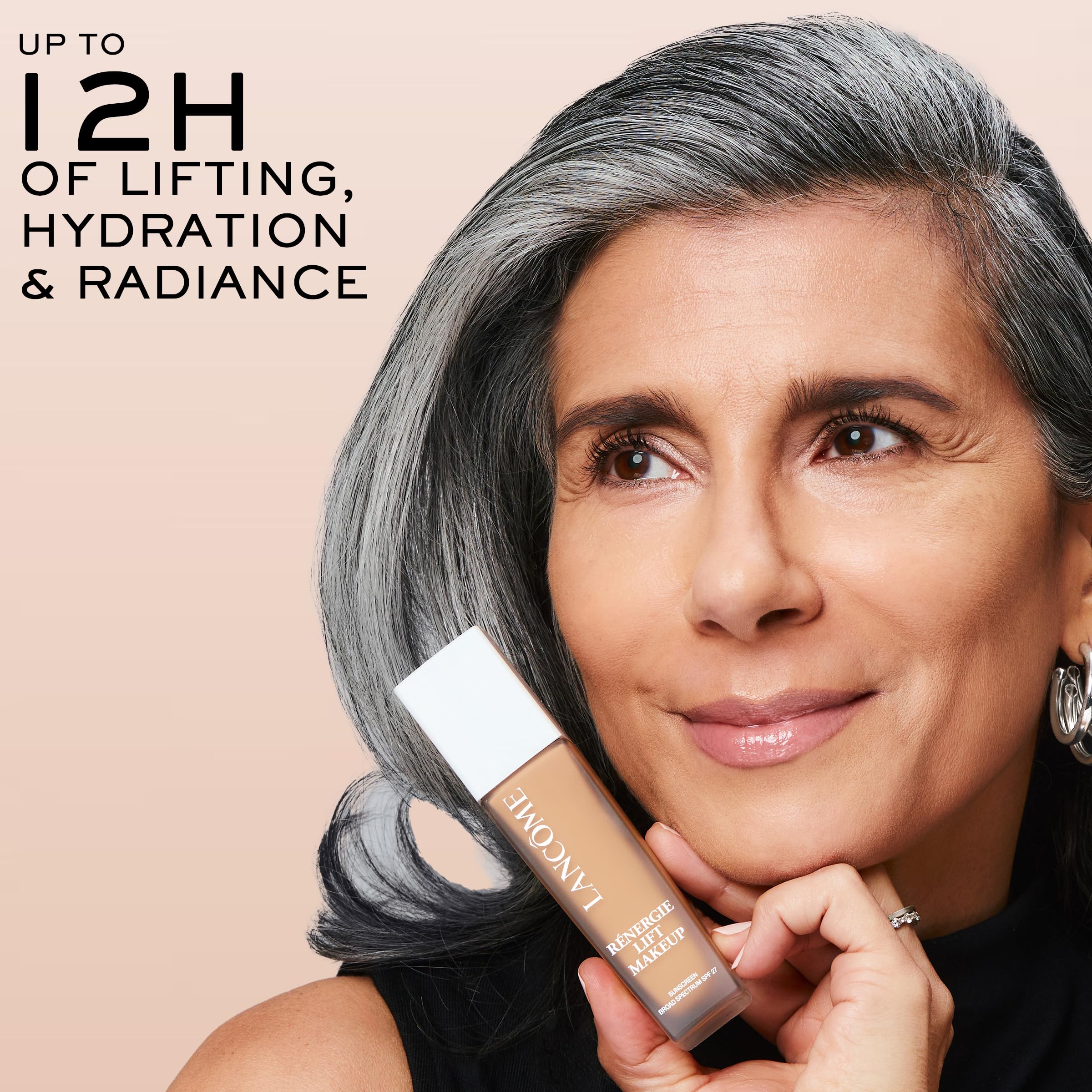 Lancôme Renergie Lift Foundation delivers 12-hour wear with color staying true.