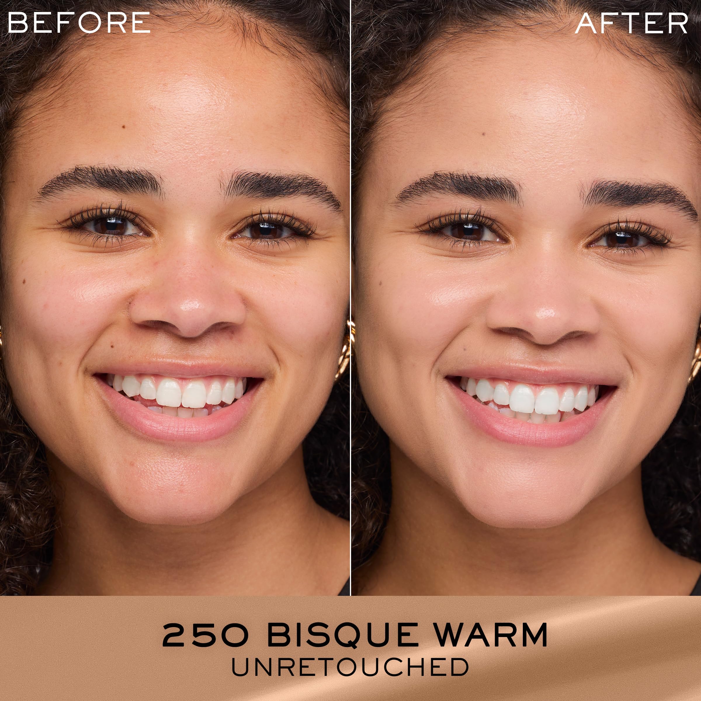 Lancôme Renergie Lift foundation being blended on skin for a smooth texture