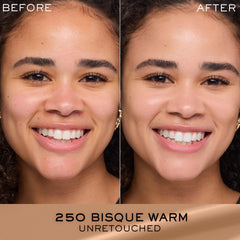 Lancôme Renergie Lift foundation being blended on skin for a smooth texture