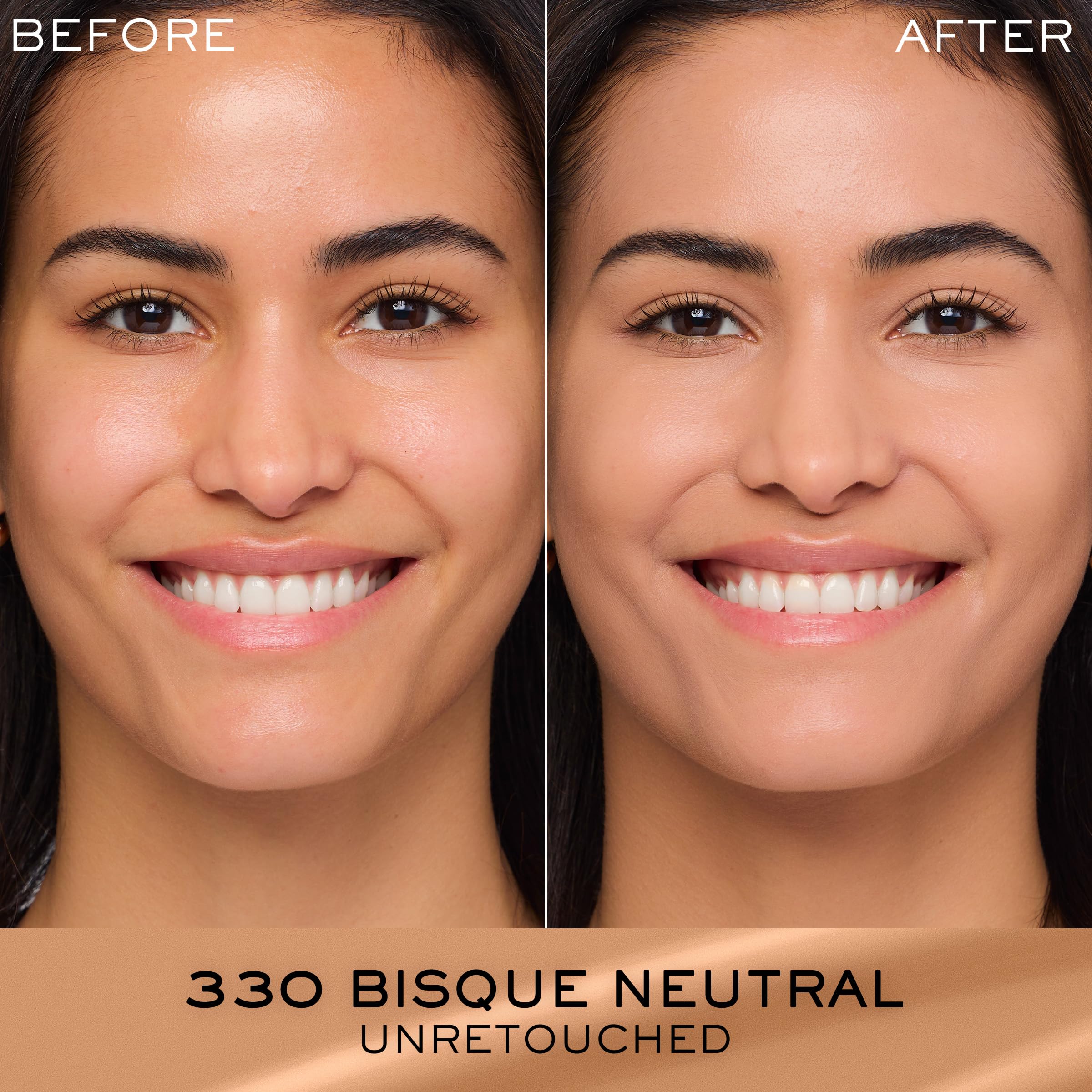 Lancôme Renergie Lift foundation close-up texture with luminous finish.