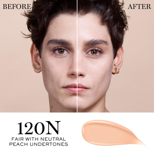 Lancôme Teint Idole glow swirl on skin demonstrating seamless blending